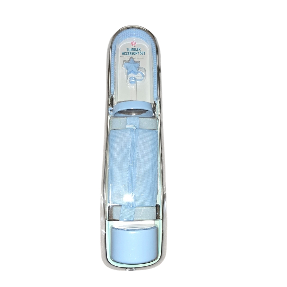 Blue Tumbler Accessory Set